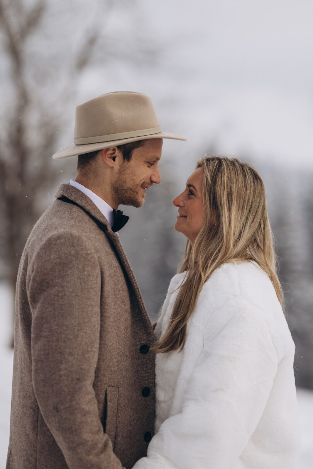 Winterhochzeit im Schnee