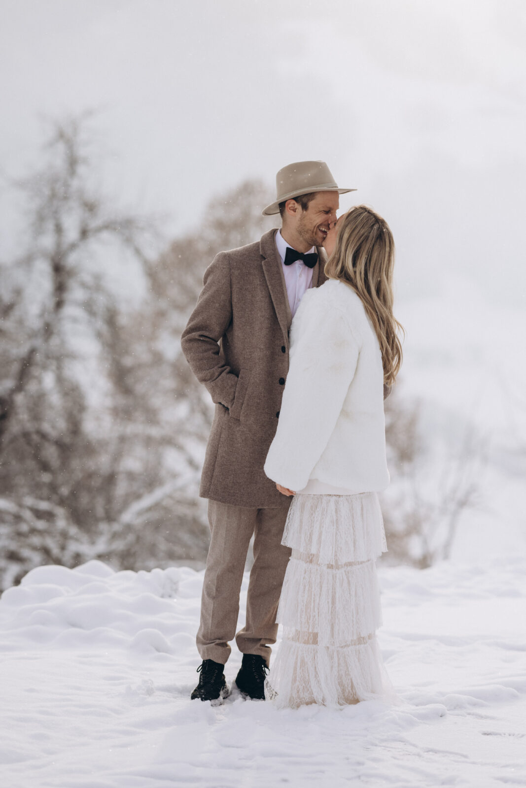 Winterhochzeit im Schnee