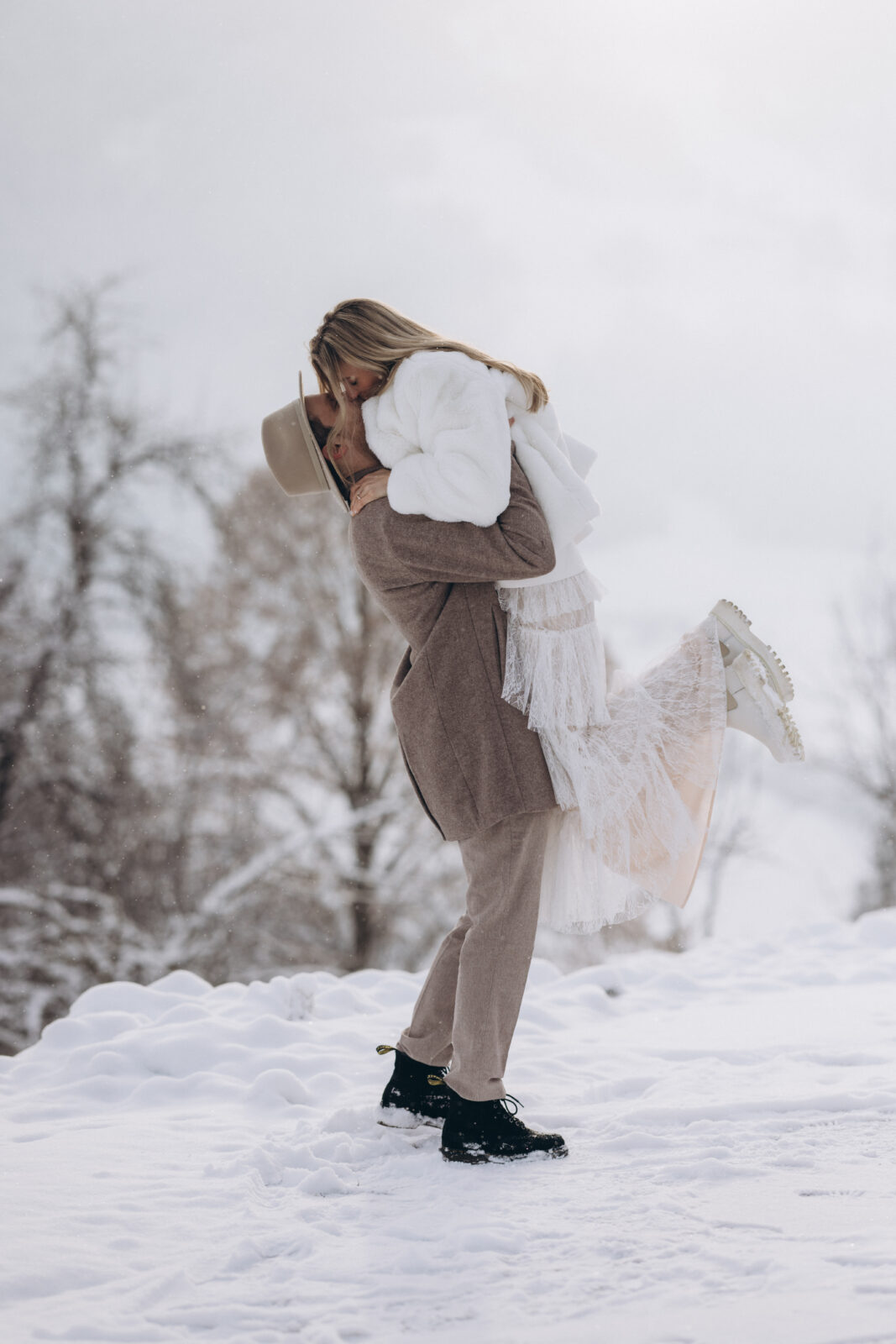 Winterhochzeit im Schnee