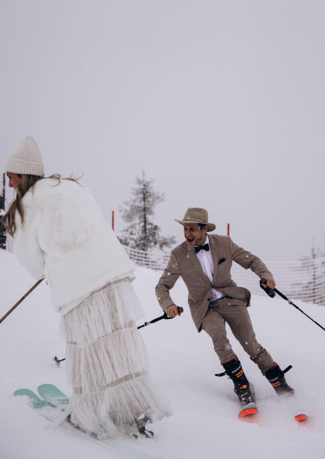 Winterhochzeit im Schnee