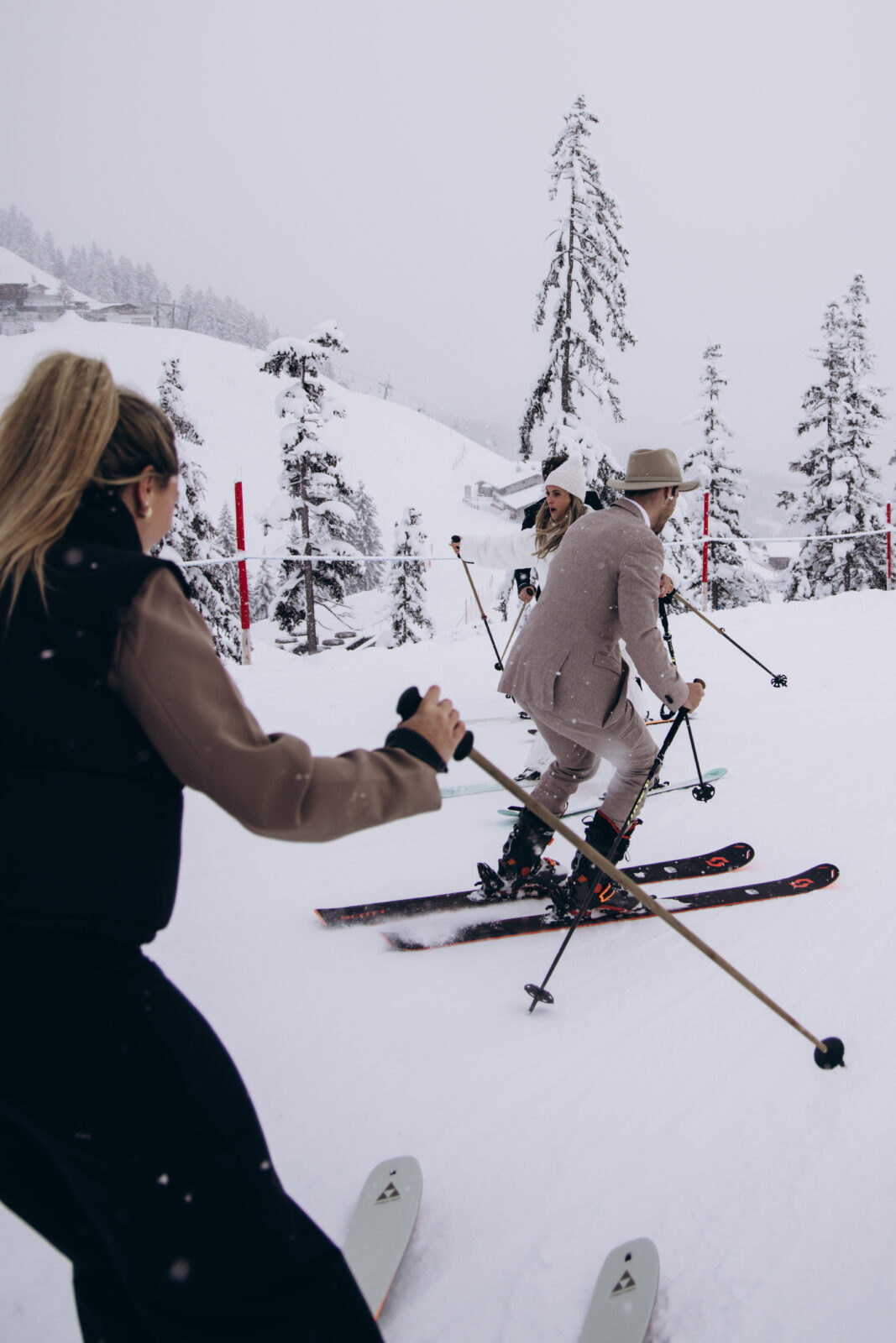 Winterhochzeit im Schnee