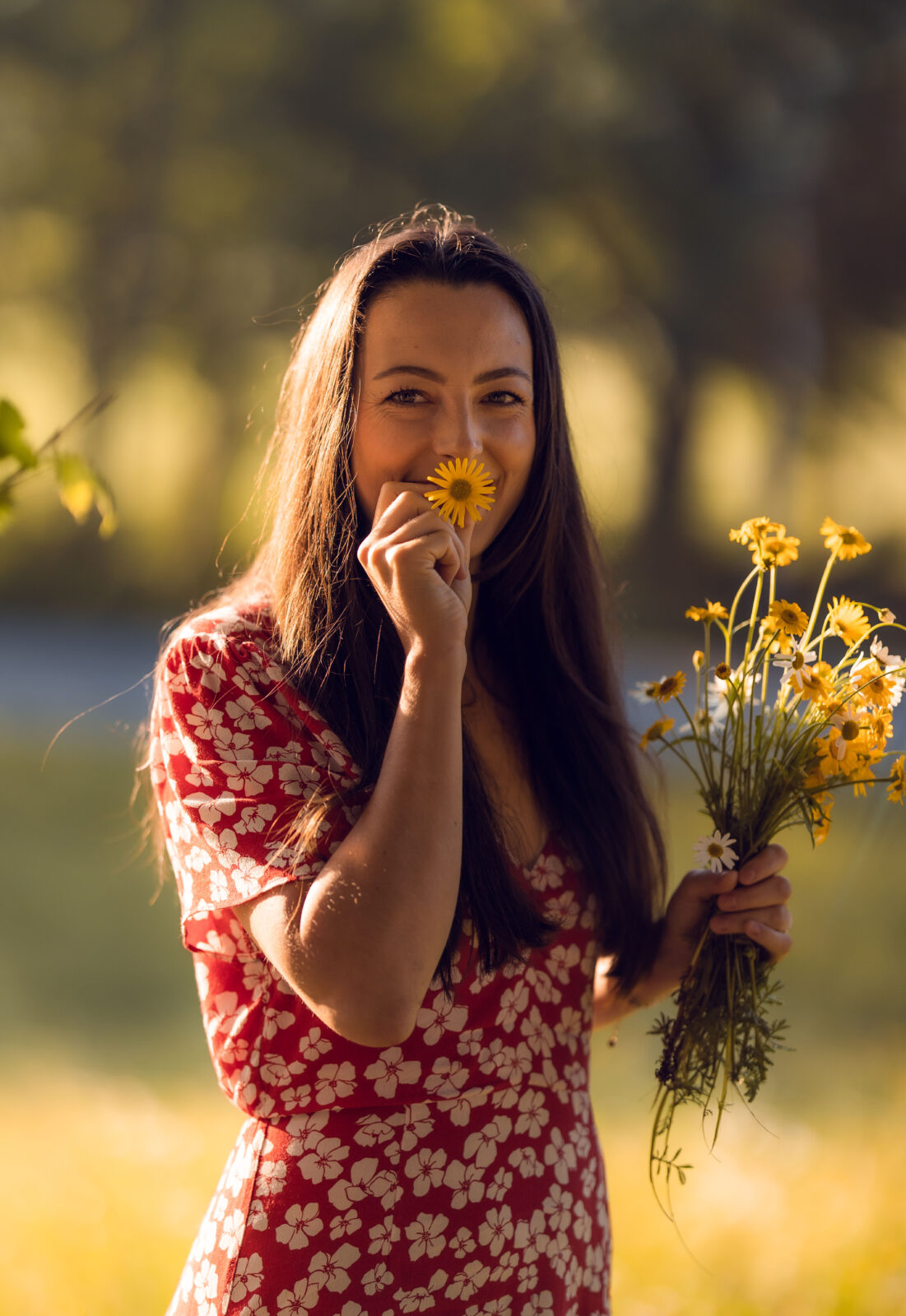 Portraitshooting in der Blumenwiese