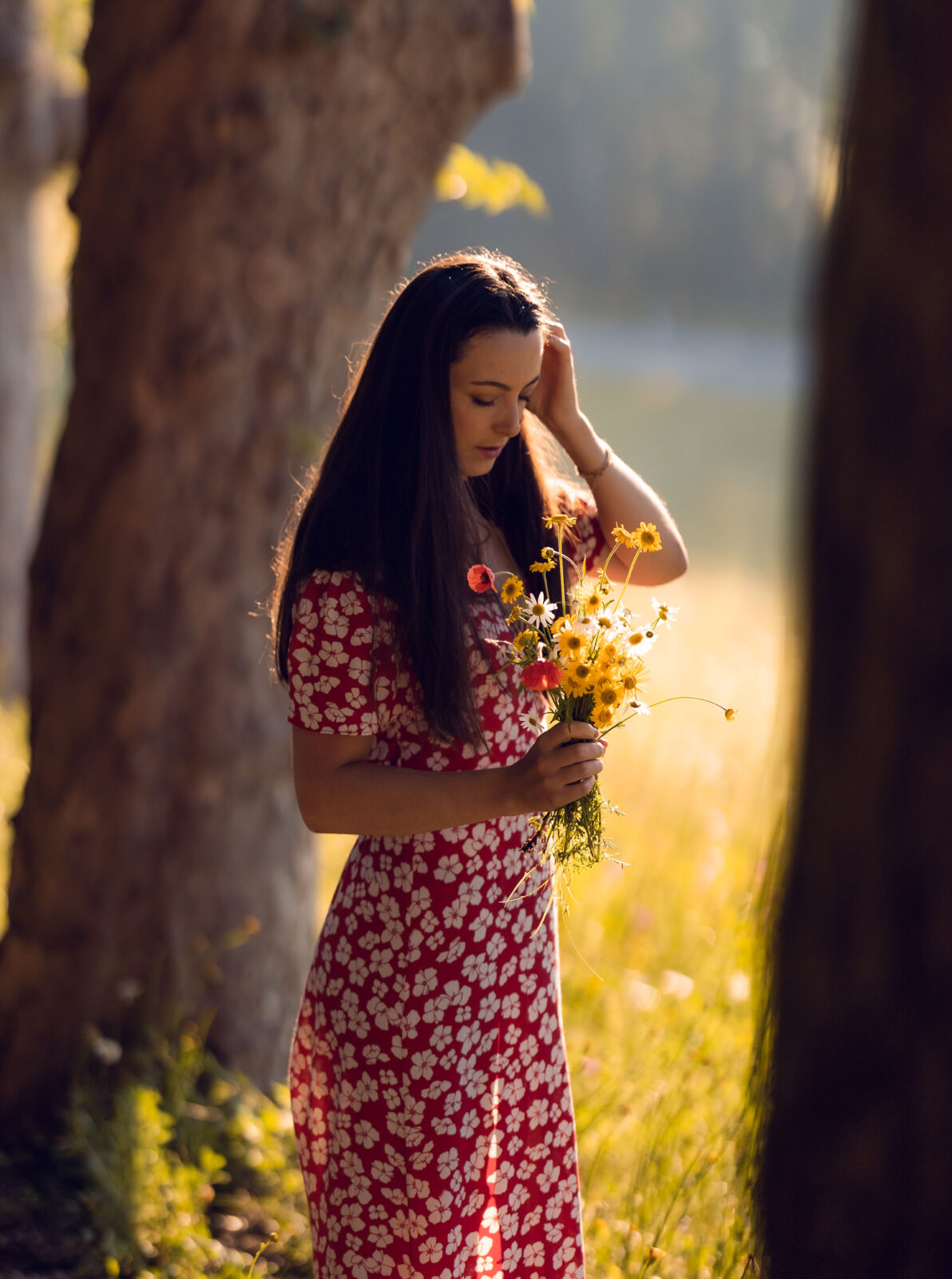 Portraitshooting in der Blumenwiese