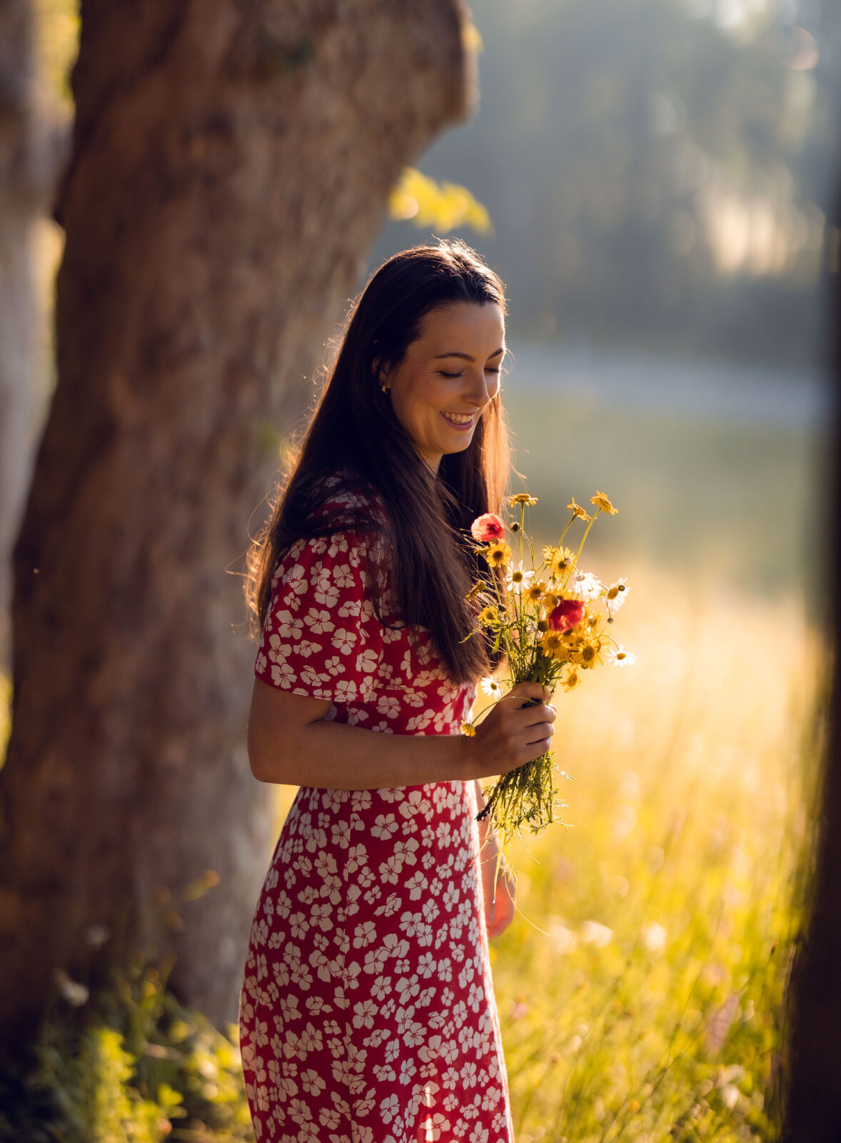 Portraitshooting in der Blumenwiese