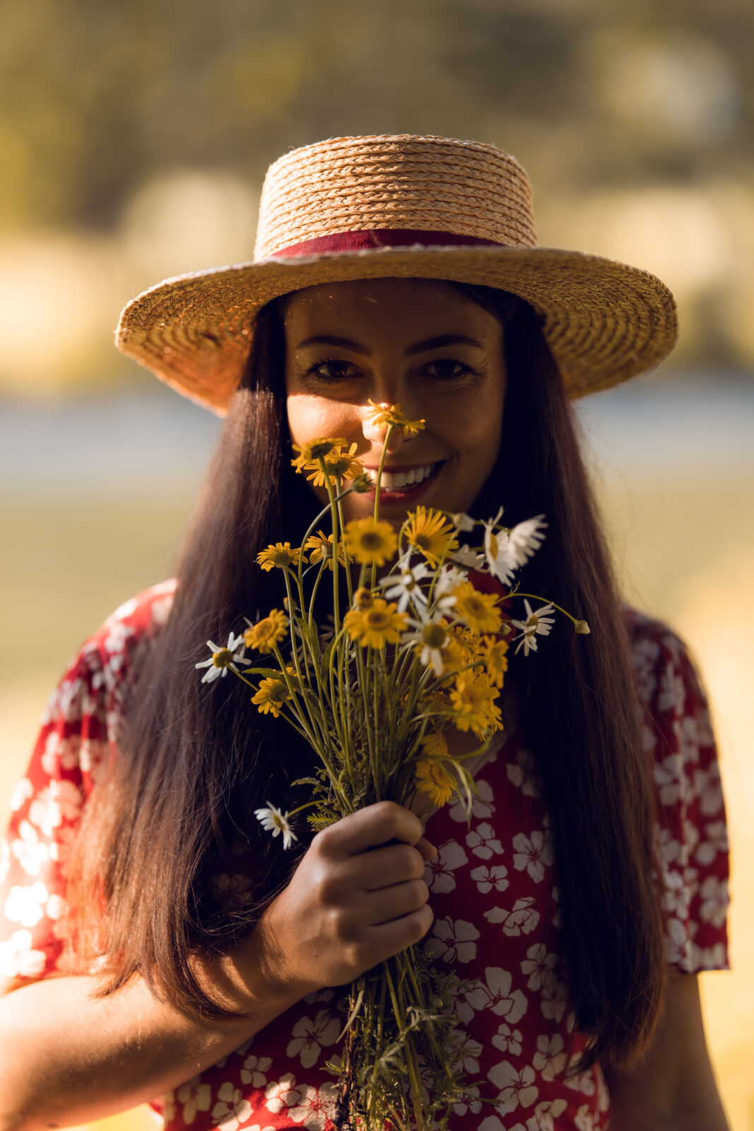 Portraitshooting in der Blumenwiese