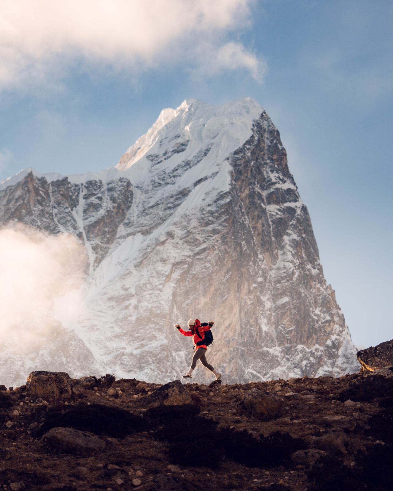 Deboche und erster Blick auf den Ama Dablam