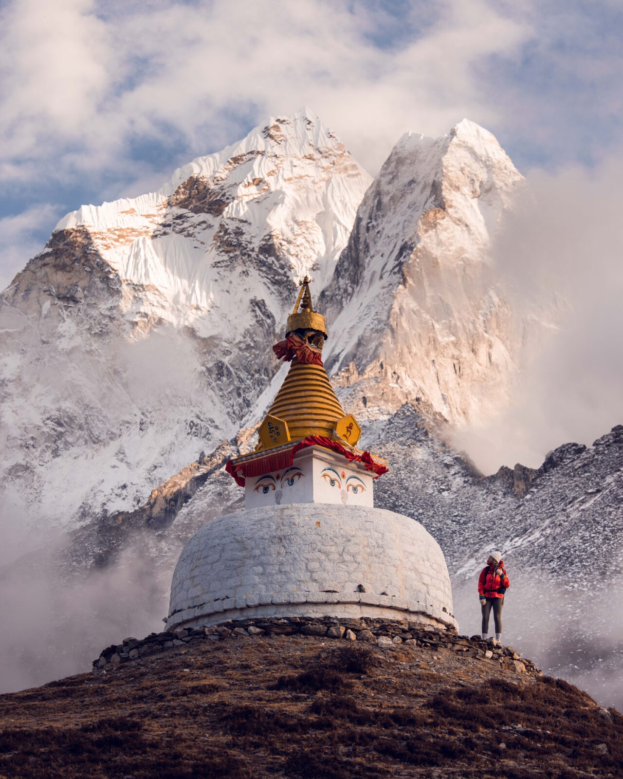 Deboche und erster Blick auf den Ama Dablam